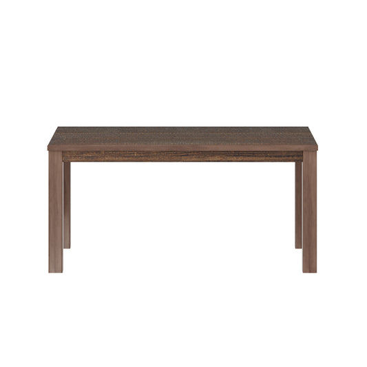 Yes4Wood Albany Espresso 63" Solid Wood Dining Table for 6