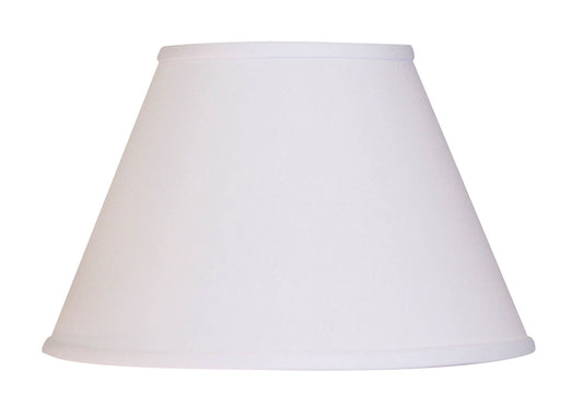 Slant Empire Hardback Lampshade with Washer Fitter, White
