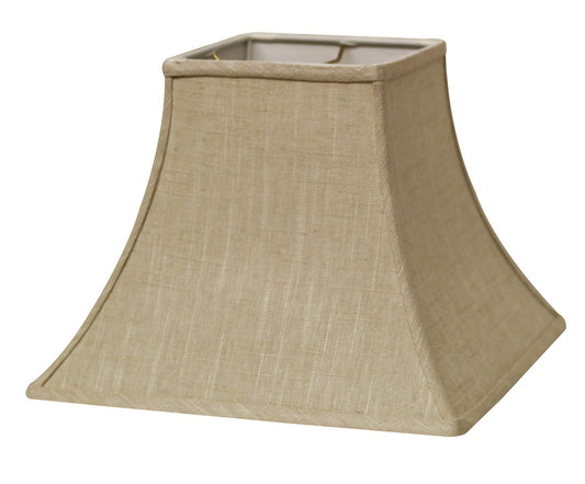 Slant Square Bell Hardback Lampshade with Washer Fitter, Stonewash