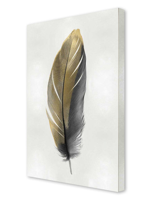 GOLD FEATHER ON SILVER II