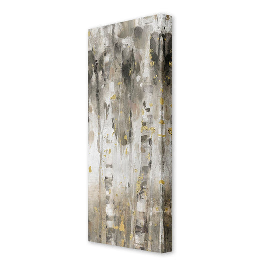 The Forest IV Neutral, Fine Art Giclee Print on Gallery Wrap Canvas, 24" x 72"