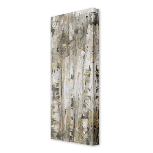 The Forest V Neutral, Fine Art Giclee Print on Gallery Wrap Canvas, 24" x 72"