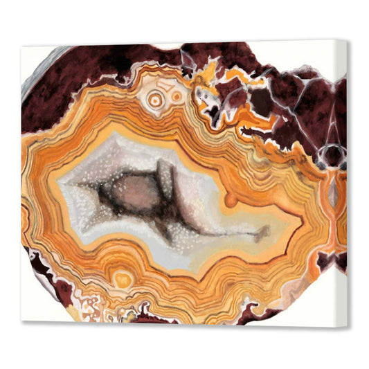 Agate Studies III, Fine Art Giclee Print on Gallery Wrap Canvas, 40" x 30"