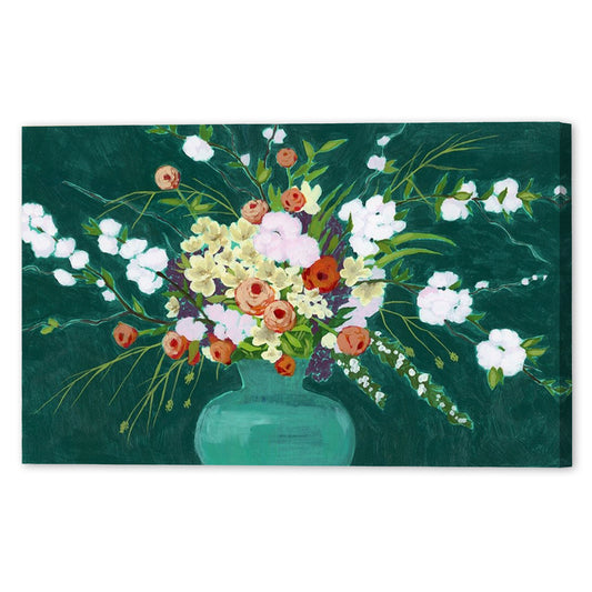 Bountiful Blossoms I, Fine Art Giclee Print on Gallery Wrap Canvas, 47" x 30"