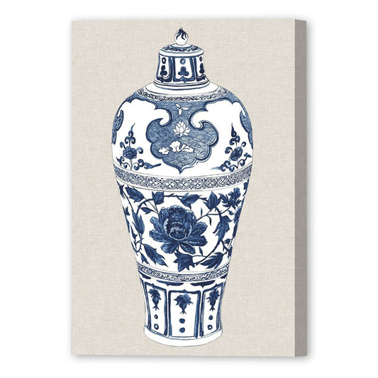 Antique Chinese Vase I, Fine Art Giclee Print on Gallery Wrap Canvas, 30" x 40"