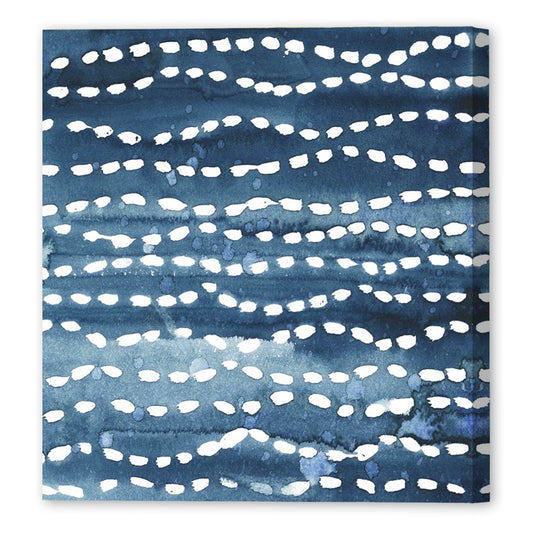 Indigo Ripple VI, Fine Art Giclee Print on Gallery Wrap Canvas, 24" x 24"