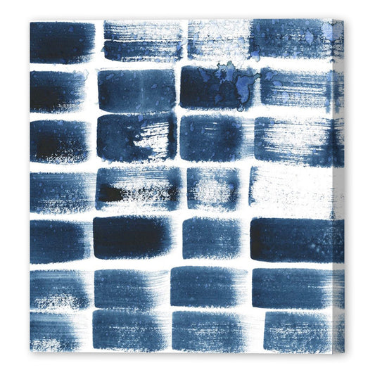 Indigo Ripple II, Fine Art Giclee Print on Gallery Wrap Canvas, 24" x 24"