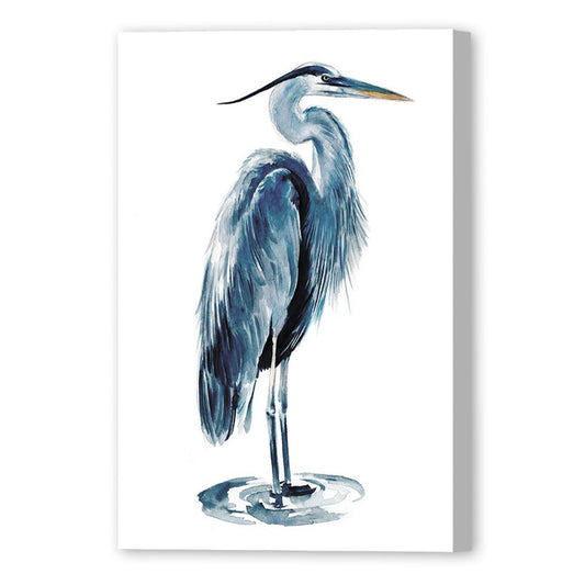 Blue Blue Heron I, Fine Art Giclee Print on Gallery Wrap Canvas, 30" x 40"
