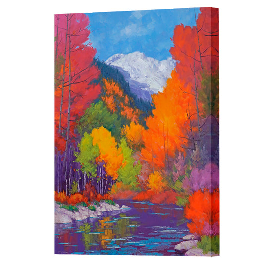 Bold Autumn, Fine Art Giclee Print On Gallery Wrap Canvas, 36" x 24"