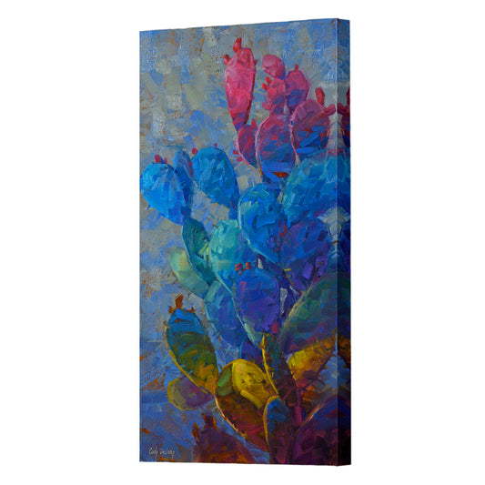 Cactusphere, Fine Art Giclee Print On Gallery Wrap Canvas, 30" x 15"