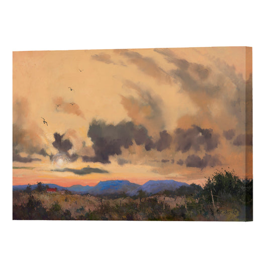 In The Big Lonesome, Fine Art Giclee Print On Gallery Wrap Canvas, 20" x 30"