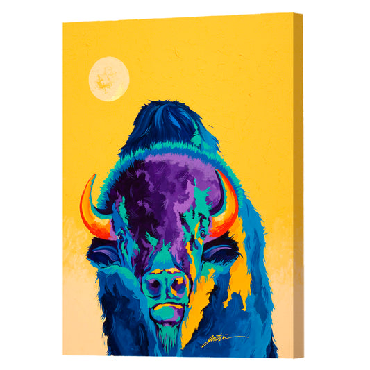 Tatanka, Fine Art Giclee Print On Gallery Wrap Canvas, 40" x 30"