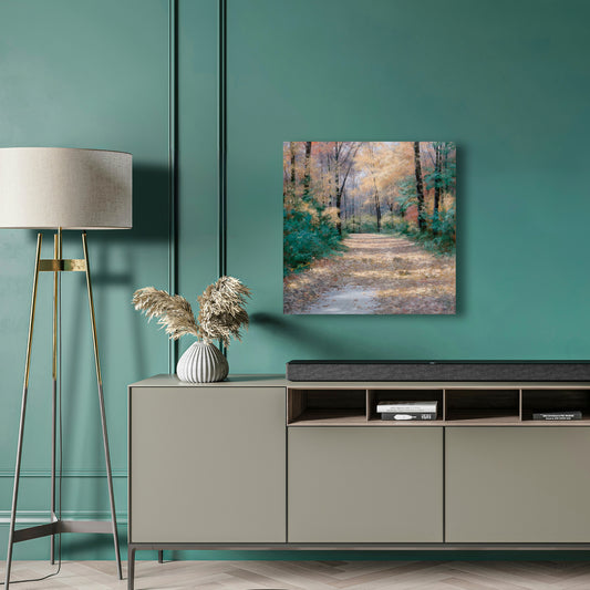 Harvest Morning, Fine Art Giclee Print On Gallery Wrap Canvas, 36" x 36"
