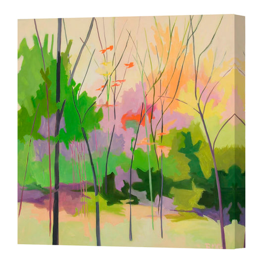 Landscape #4, Fine Art Giclee Print On Gallery Wrap Canvas, 24" x 24"