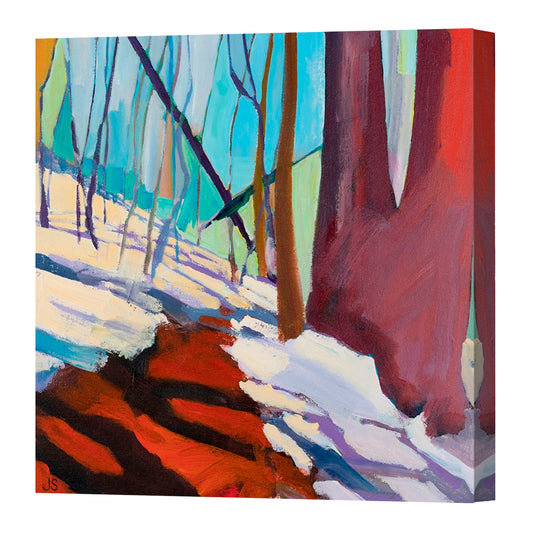 Pilot Mountain 5, Fine Art Giclee Print On Gallery Wrap Canvas, 24" x 24"