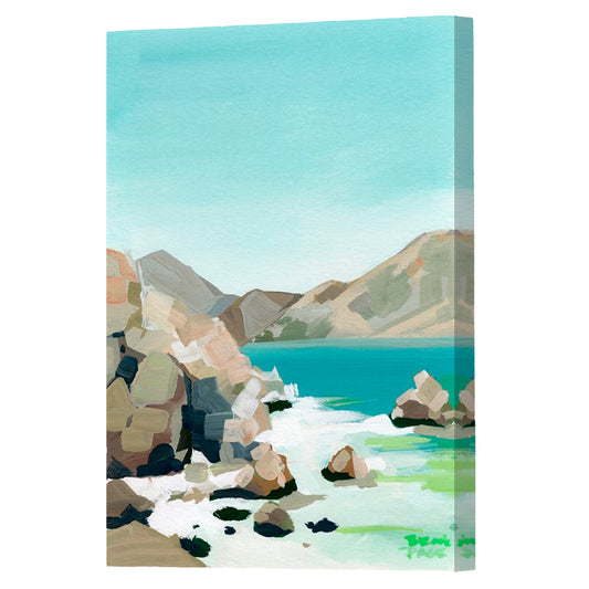Rocky Coast, Fine Art Giclee Print On Gallery Wrap Canvas, 30" x 20"