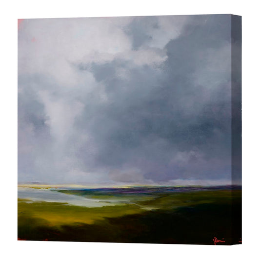 The Green, Fine Art Giclee Print On Gallery Wrap Canvas, 24" x 24"