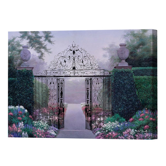 Elegant Garden, Fine Art Giclee Print On Gallery Wrap Canvas, 24" x 36"