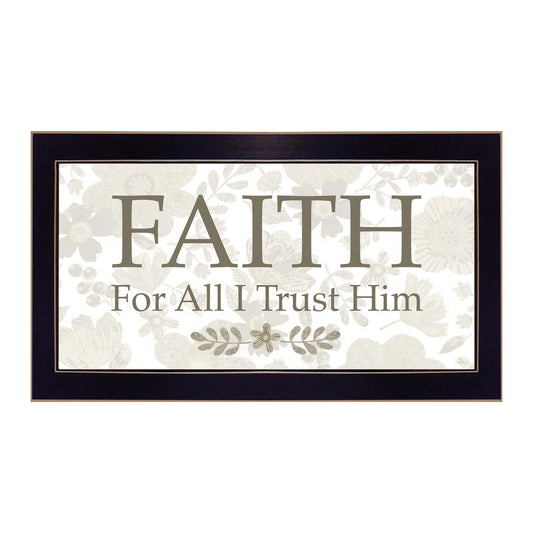 "Faith" by Annie LaPoint, Ready to Hang Framed Print, Black Frame