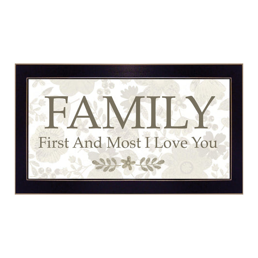 "Family" by Annie LaPoint, Ready to Hang Framed Print, Black Frame