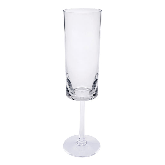 Oval Halo Champagne Flutes Set of 4, 4oz, Clear