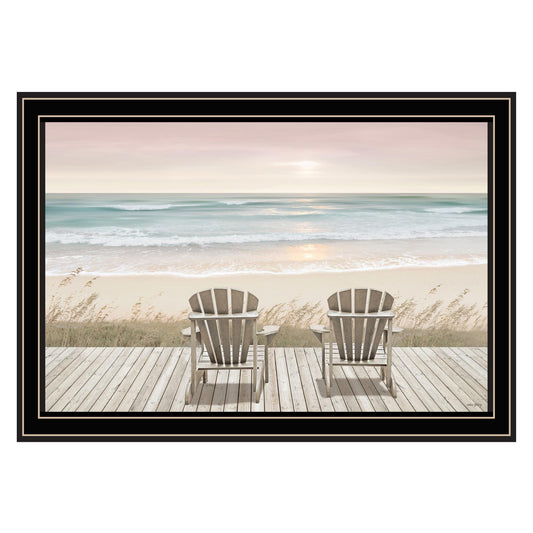 "Pastel Sunset" by Amber Sterling , Ready to Hang Framed Print, Black Frame