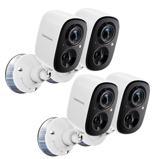 SecureView Outdoor Camera Family Pack (4-Pack) AI WiFi Cameras with Night Vision & Alarm