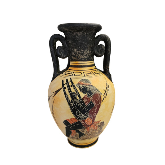 2 Greeks Flower Vase for Centerpieces Featuring Apollo and Aphrodite