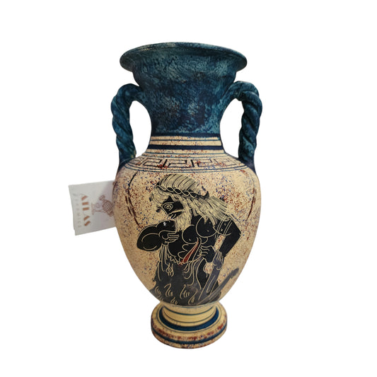 2 Greeks Flower Vase for Centerpieces Featuring Apollo and Heracles