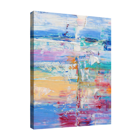 Coastal Echo - Abstract - Fine Art Giclee Print on Gallery Wrapped Canvas, 24" x 18"