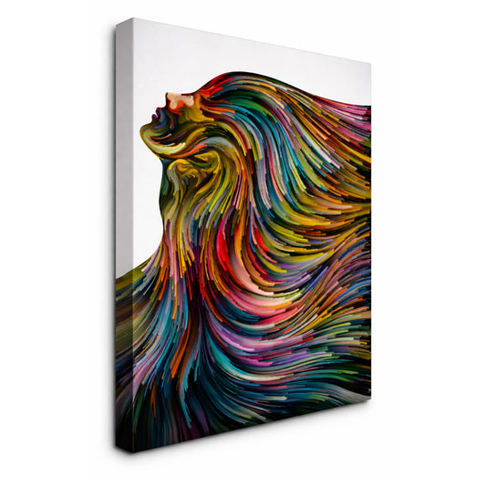 Colorful Life - Fine Art Giclee Print on Gallery Wrapped Canvas, 12" x 12"
