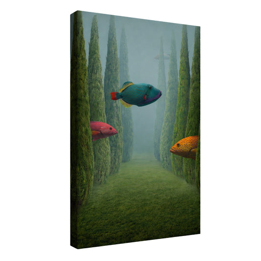 Garden Beneath the Sea - Fine Art Giclee Print on Gallery Wrapped Canvas, 36" x 27"
