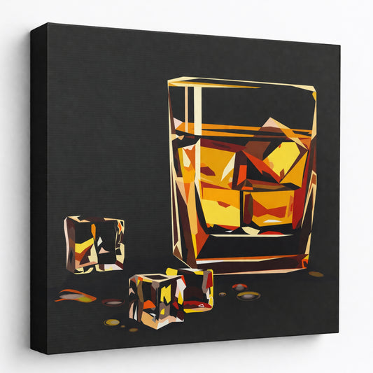 On the Rocks - Fine Art Giclee Print on Gallery Wrapped Canvas, 16" x 16"