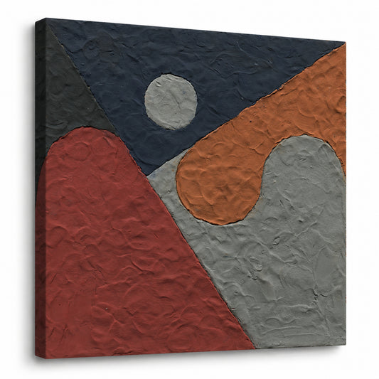 Textured Balance - Fine Art Giclee Print on Gallery Wrapped Canvas, 12" x 12"