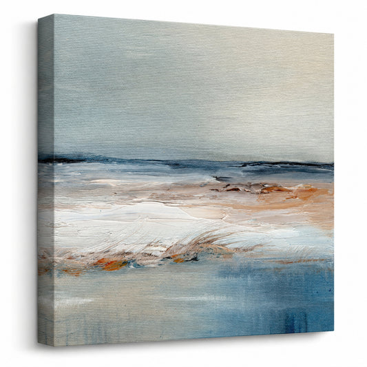 Serene Tides - Fine Art Giclee Print on Gallery Wrapped Canvas, 12" x 12"