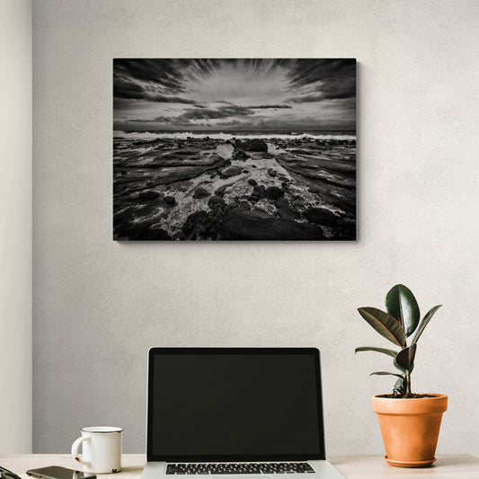 Tidal Drama - Fine Art Giclee Print on Gallery Wrapped Canvas, 27" x 36"