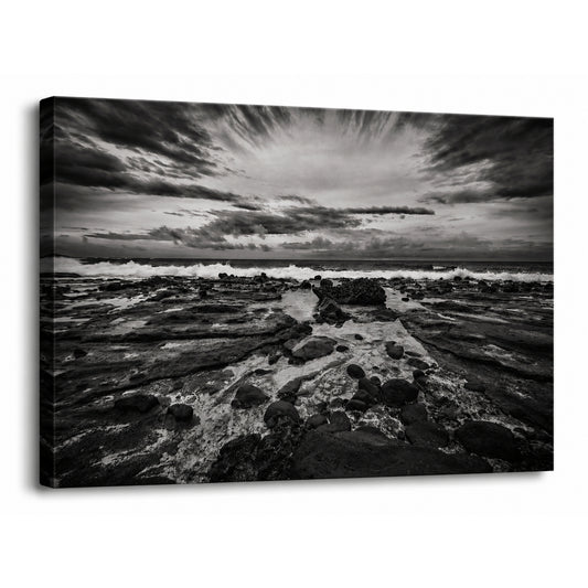 Tidal Drama - Fine Art Giclee Print on Gallery Wrapped Canvas, 18" x 24"