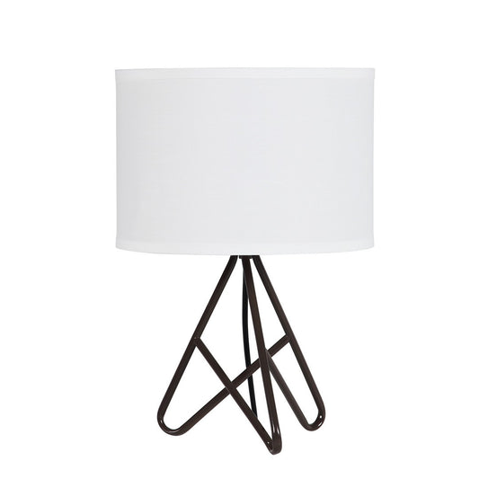17.5" Watson Espresso Metal Tripod Table Lamp
