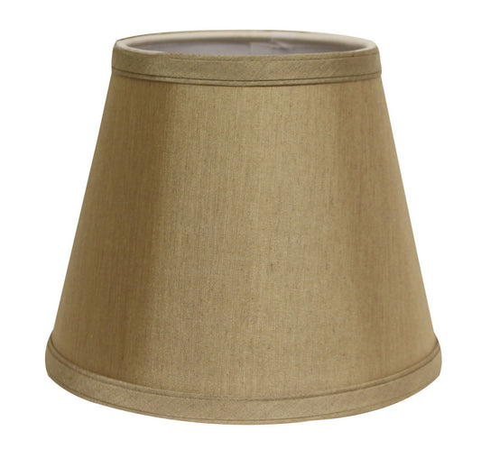 Slant Empire Hardback Lampshade with Washer Fitter, Tan, 14" x 19" x 10.75"