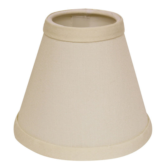 Slant Hardback Chandelier Lampshade with Flame Clip, Egg (Set of 6), 5" x 5" x 4"