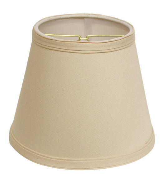 Slant Empire Hardback Lampshade with Bulb Clip, Oyster