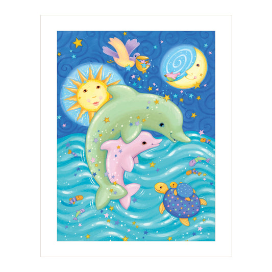 "Animal Babies II" by JGS Studios, Ready to Hang Framed Print, White Frame