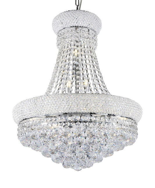 26" Tall Ceiling LED Lamp "Adagio Empire" with Crystal Accents