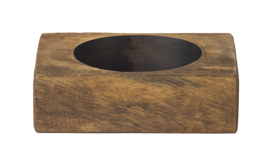 Luxury Living Furniture 1 Hole Cheese Mold Pecan Candle Holder, Wooden Candlestick holders, Candle Holders for Table Centrepieces, Candle Sticks Holder DŽcor