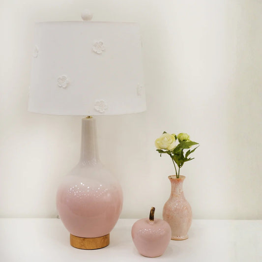 Ceramic Table Lamp/Fabric shade with UL standard