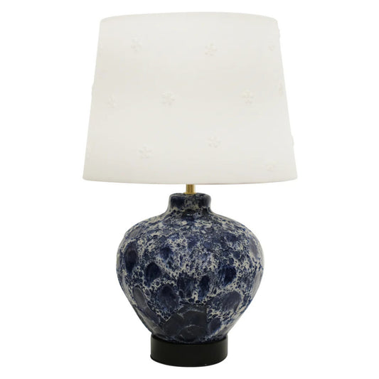 Ceramic Table Lamp/Fabric Shade with UNO Standard