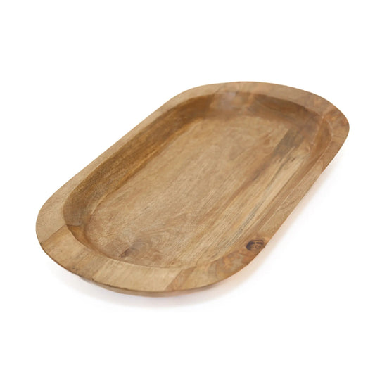Food Safe Medium Mango Wood Bowl, Natural