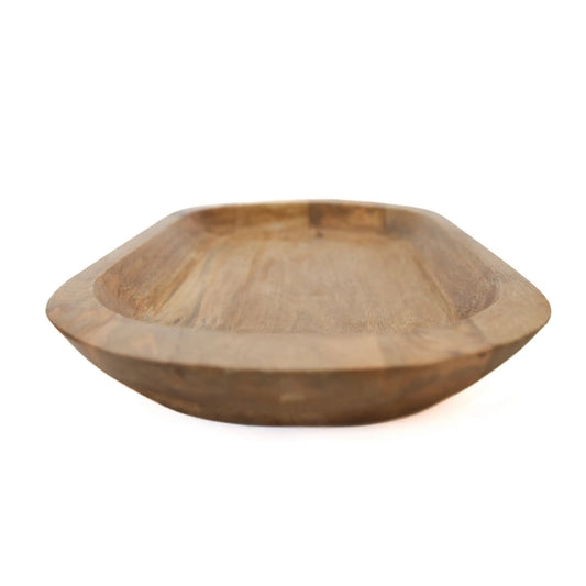 Food Safe Medium Mango Wood Bowl, Natural