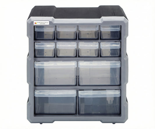 PDC-12BK 12 Drawers Cabinet Part Organizer 11 H x 11 W x 7 D