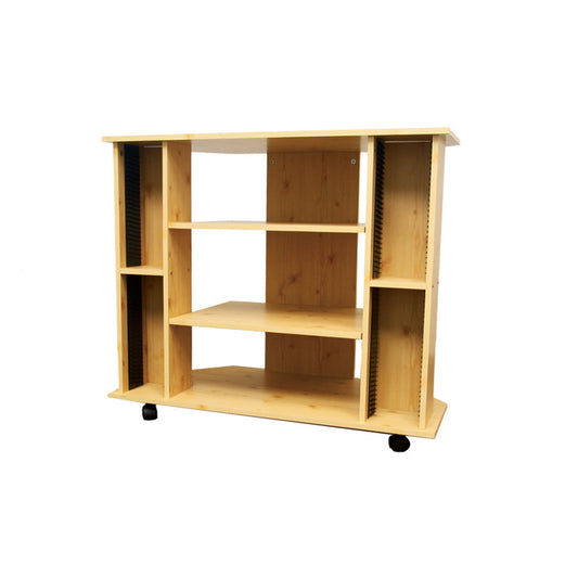 35" x 30" Wooden TV Stand, Natural finish